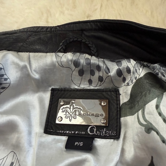 Mackage Leather Jacket Small Black - Picture 4 of 8